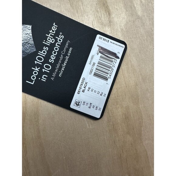 Miraclesuit BLACK Must Haves Sanibel One-Piece Swim Suit Plus Sz 18 DD NWTs Slim - Picture 2 of 5